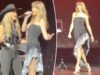 Taylor Swift brilla di nero e argento per la performance a sorpresa di Tight Ends and Friends