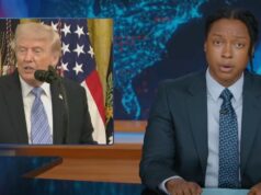“The Daily Show” rimprovera Trump per la “escalation” della controversia sul pool di riflessione