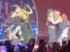 Taylor Swift canta in duetto “Love Story” con Lainey Wilson in una performance a sorpresa al concerto di Travis Kelce al TEU