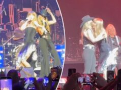 Taylor Swift canta in duetto “Love Story” con Lainey Wilson in una performance a sorpresa al concerto di Travis Kelce al TEU